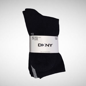 NWT DYNK Ladies Crew Socks 5 Pair